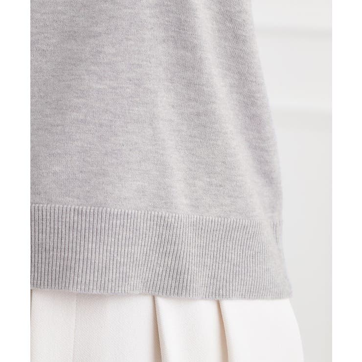 バイカラーハイネックニット | grove | 詳細画像26 