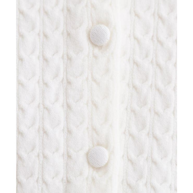 ミニケーブルクルーネックカーディガン | grove | 詳細画像4 