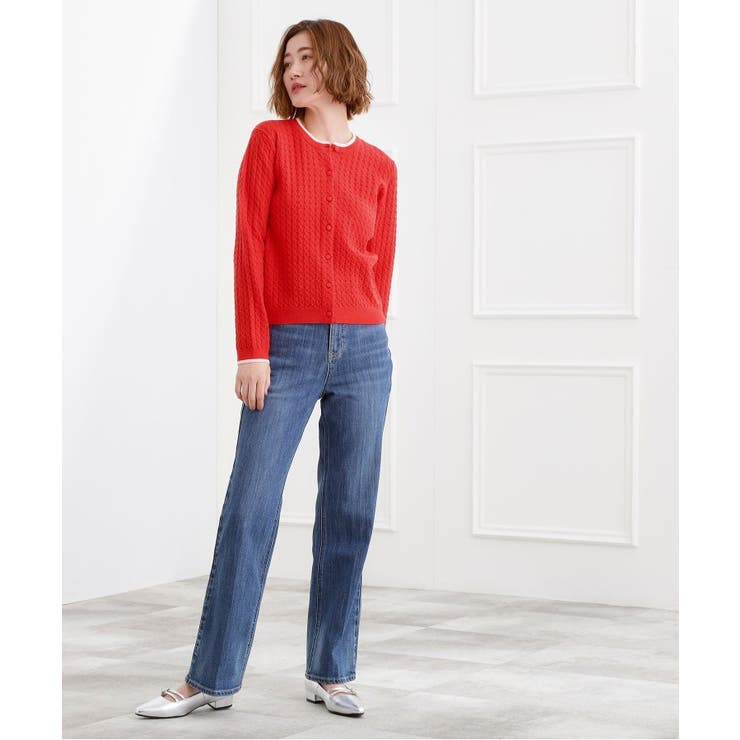 ミニケーブルクルーネックカーディガン | grove | 詳細画像11 