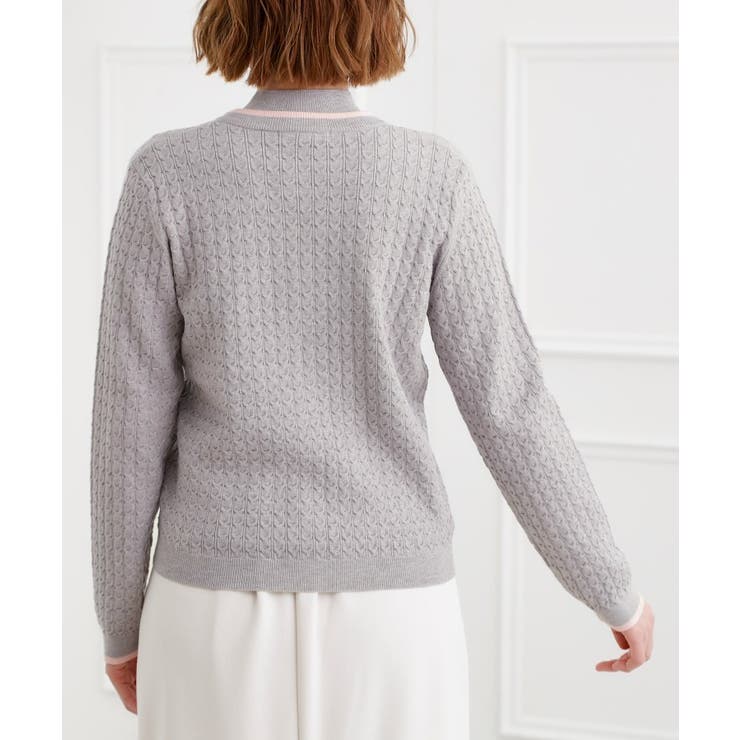 ミニケーブルクルーネックカーディガン | grove | 詳細画像23 