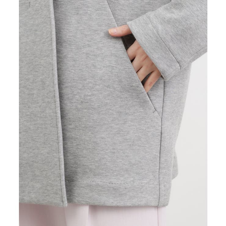 ダンボールジャージ ノーカラーミドルコート | grove | 詳細画像20 