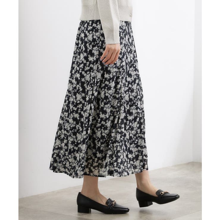 フラワープリント楊柳マーメイドスカート | grove | 詳細画像2 