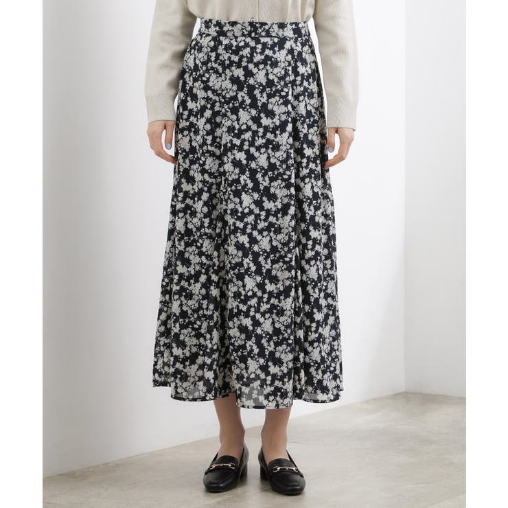 フラワープリント楊柳マーメイドスカート | grove | 詳細画像14 