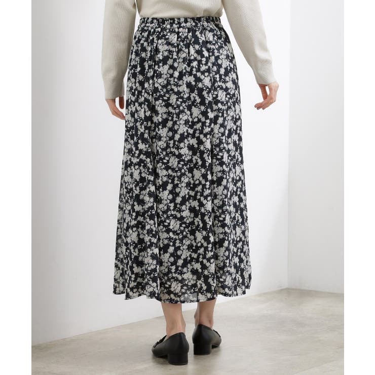 フラワープリント楊柳マーメイドスカート | grove | 詳細画像16 