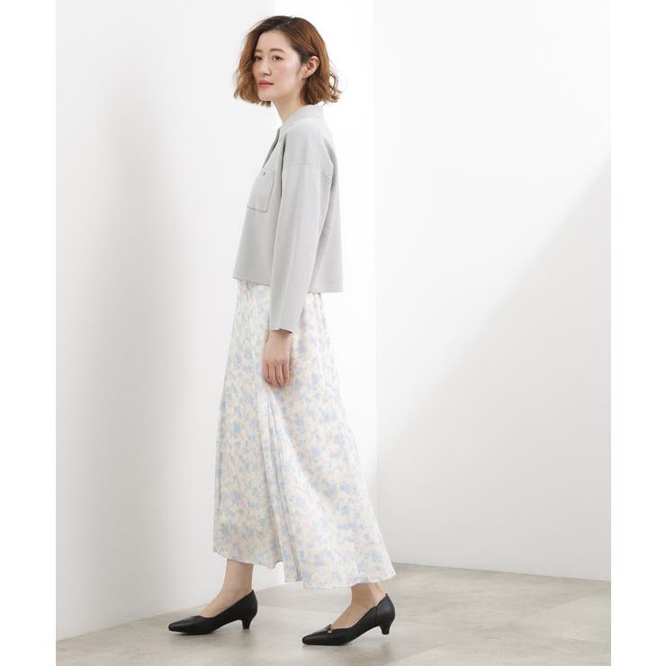 フラワープリント楊柳マーメイドスカート | grove | 詳細画像8 