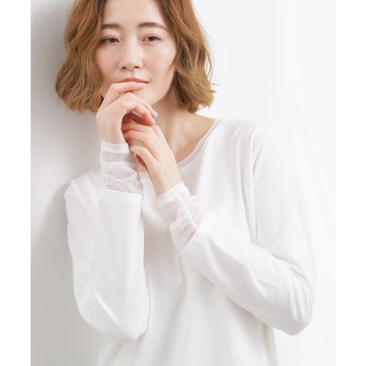 シアーレイヤードスリーブロンT | grove | 詳細画像1 