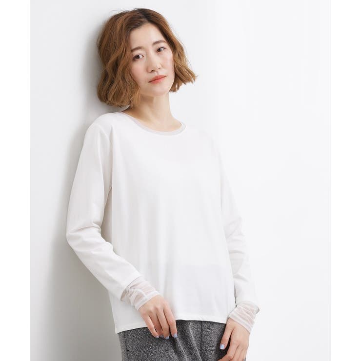 シアーレイヤードスリーブロンT | grove | 詳細画像2 