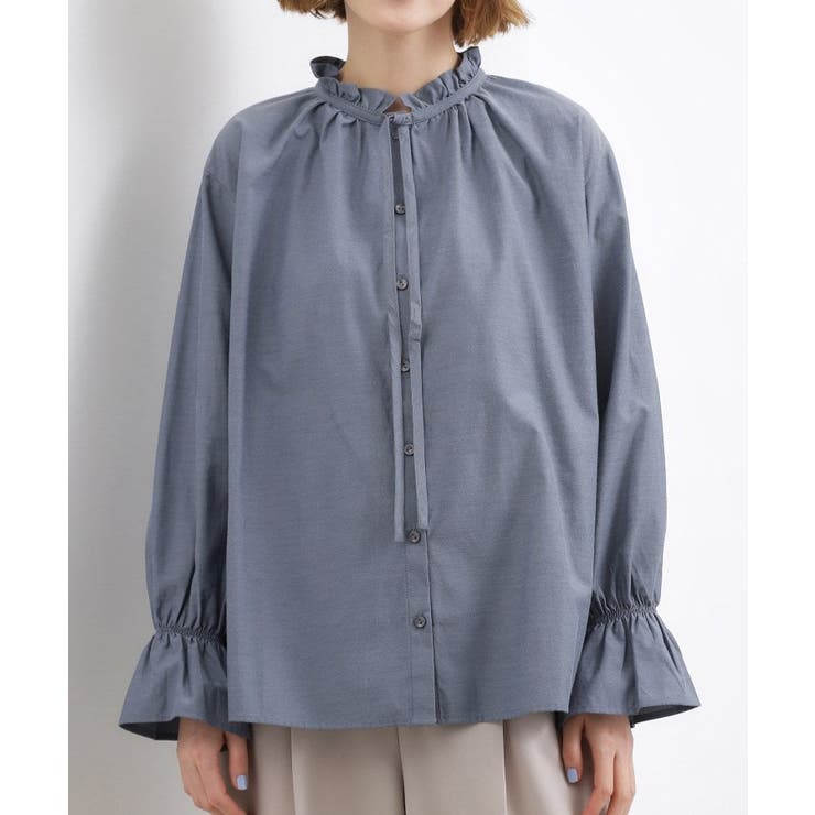 フリルカラーリボンブラウス | grove | 詳細画像22 