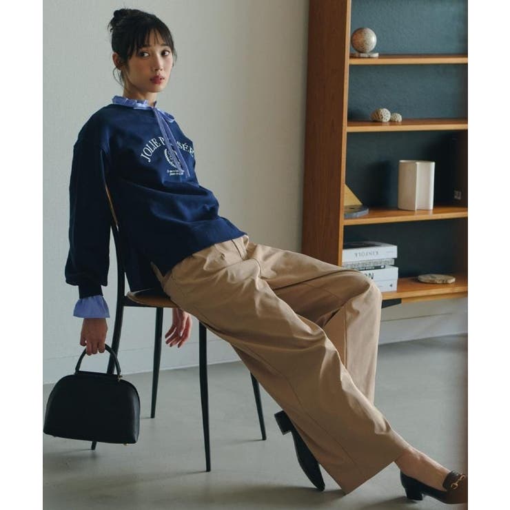 フリルカラーリボンブラウス | grove | 詳細画像7 