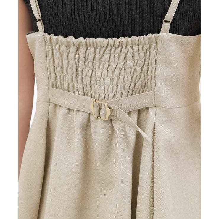 【貴島明日香さん着用・カセット服】リネンライク ペプラムビスチェ | grove | 詳細画像20 