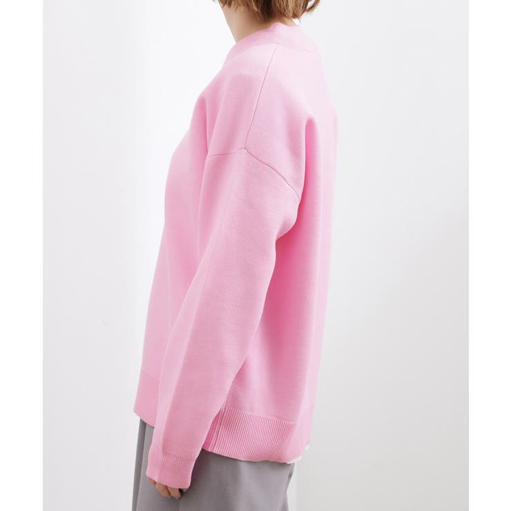 ラフさときれいめを両立する、大人のスウェットライクVネックニット | grove | 詳細画像16 