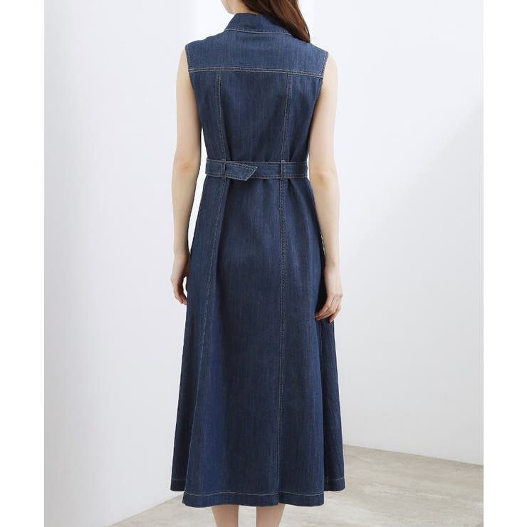 【貴島明日香さん着用】デニムフレアワンピース | grove | 詳細画像16 