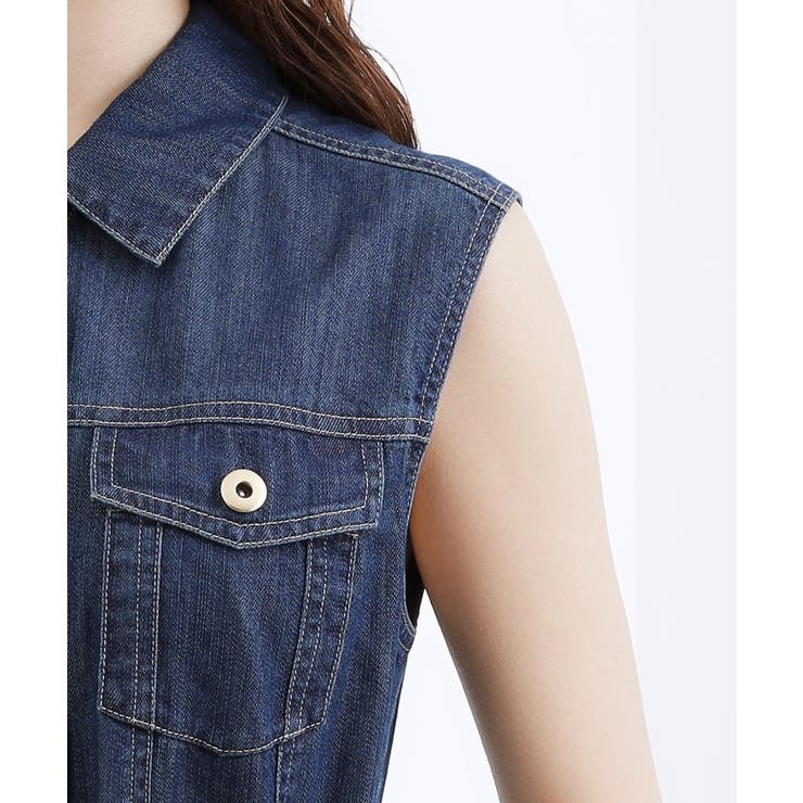 【貴島明日香さん着用】デニムフレアワンピース | grove | 詳細画像18 