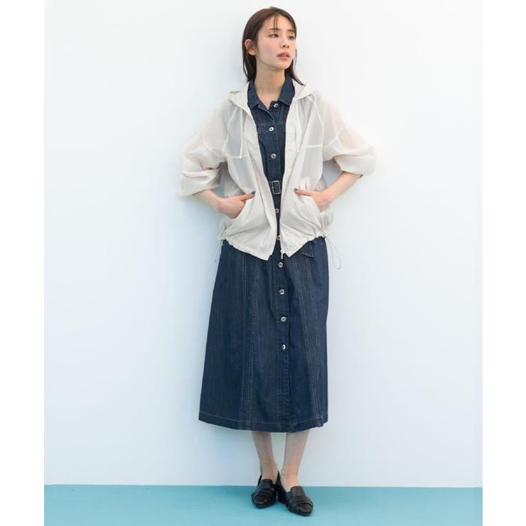 【貴島明日香さん着用】デニムフレアワンピース | grove | 詳細画像8 
