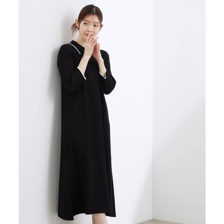 ブラック(519) | ポロニットワンピース | grove