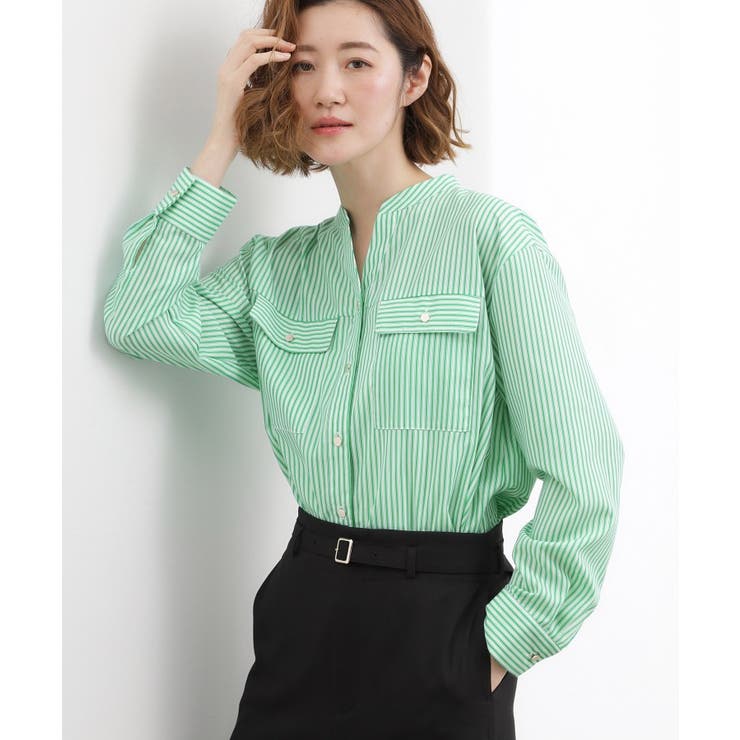 【貴島明日香さん着用】お仕事も普段も。今どきワークシャツブラウス | grove | 詳細画像5 