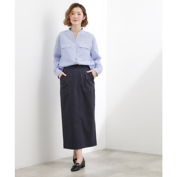【貴島明日香さん着用】お仕事も普段も。今どきワークシャツブラウス | grove | 詳細画像9 