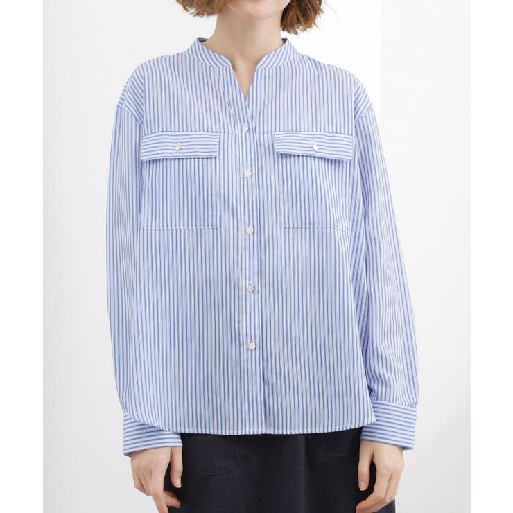 【貴島明日香さん着用】お仕事も普段も。今どきワークシャツブラウス | grove | 詳細画像27 