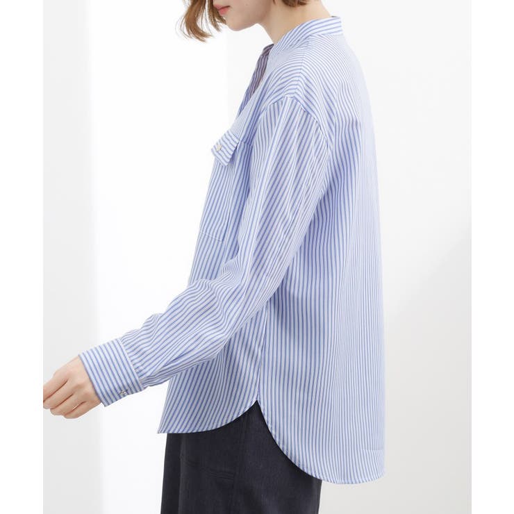 【貴島明日香さん着用】お仕事も普段も。今どきワークシャツブラウス | grove | 詳細画像28 