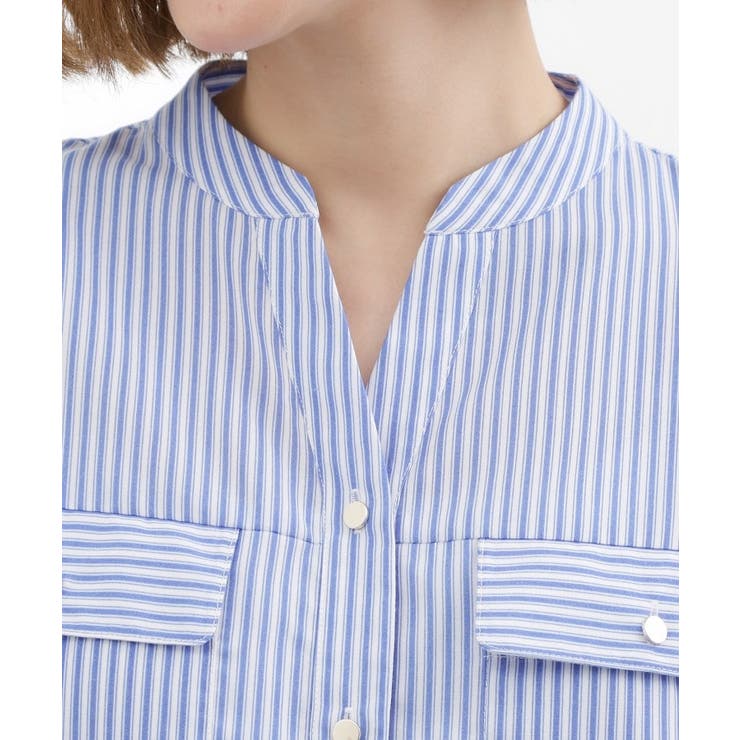 【貴島明日香さん着用】お仕事も普段も。今どきワークシャツブラウス | grove | 詳細画像30 