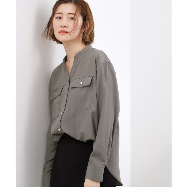 【貴島明日香さん着用】お仕事も普段も。今どきワークシャツブラウス | grove | 詳細画像19 