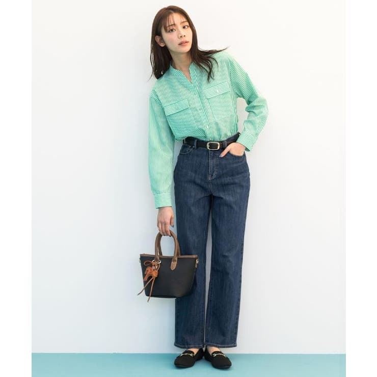 【貴島明日香さん着用】お仕事も普段も。今どきワークシャツブラウス | grove | 詳細画像3 