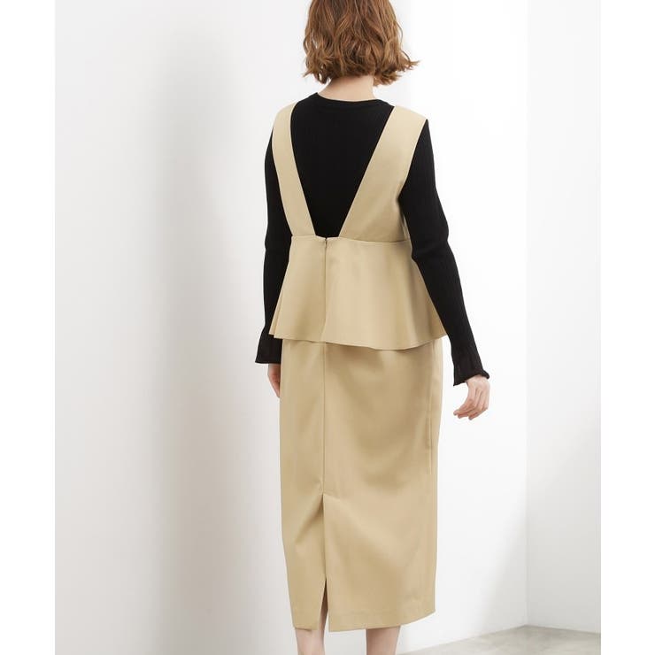 【体型カバー】ペプラムドッキングジャンドレ | grove | 詳細画像10 