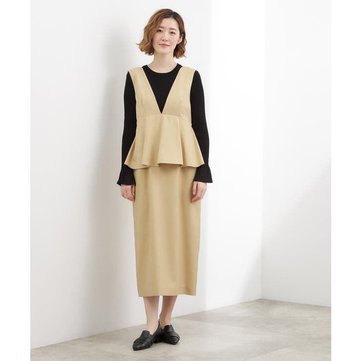 【体型カバー】ペプラムドッキングジャンドレ | grove | 詳細画像11 