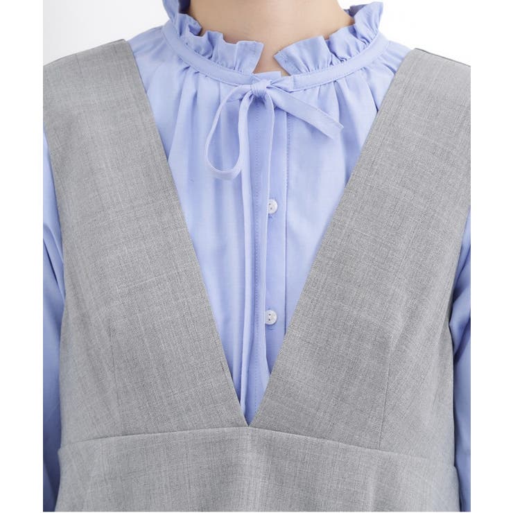 【体型カバー】ペプラムドッキングジャンドレ | grove | 詳細画像16 