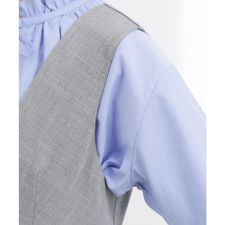 【体型カバー】ペプラムドッキングジャンドレ | grove | 詳細画像17 