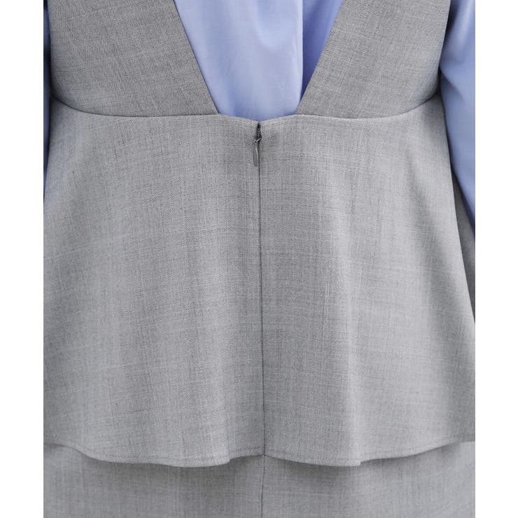 【体型カバー】ペプラムドッキングジャンドレ | grove | 詳細画像21 