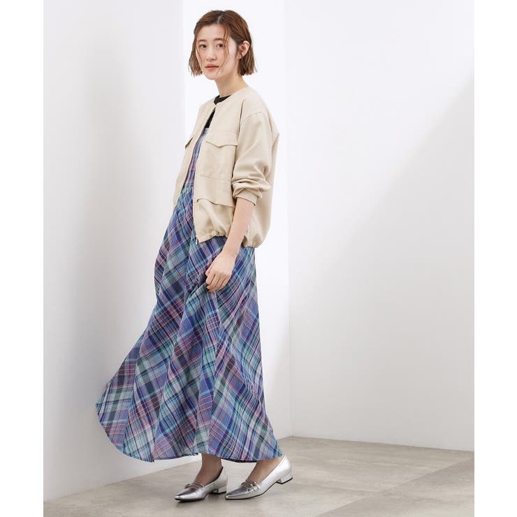 【貴島明日香さん着用・洗える】麻調ノーカラーブルゾン | grove | 詳細画像14 