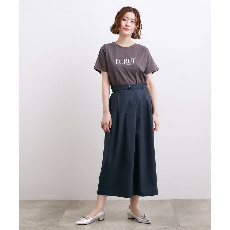 【洗える・体型カバー】軽やかすっきり見えキュロットパンツ | grove | 詳細画像10 