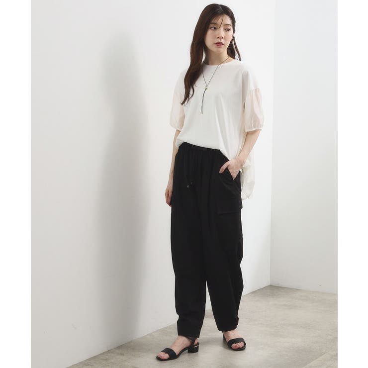 【貴島明日香さん着用/UVカット】体型カバー叶う、バックプリーツTシャツ | grove | 詳細画像3 