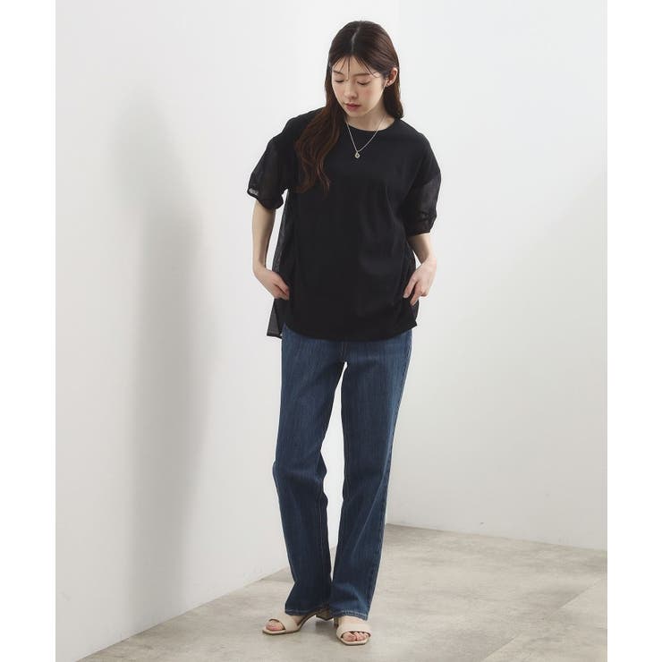 【貴島明日香さん着用/UVカット】体型カバー叶う、バックプリーツTシャツ | grove | 詳細画像8 