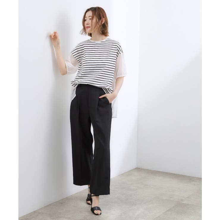 【貴島明日香さん着用/UVカット】体型カバー叶う、バックプリーツTシャツ | grove | 詳細画像16 