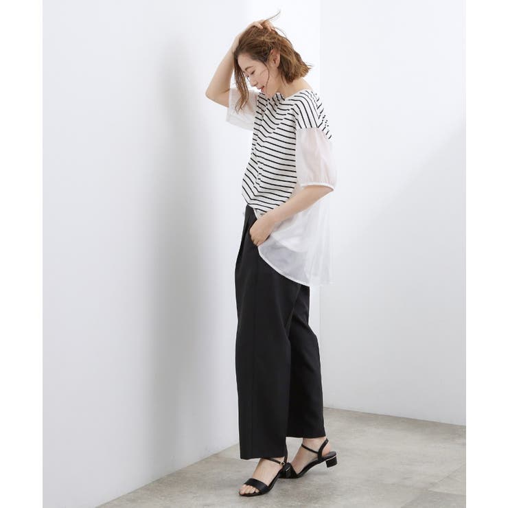 【貴島明日香さん着用/UVカット】体型カバー叶う、バックプリーツTシャツ | grove | 詳細画像17 