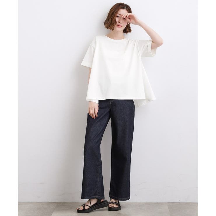 【遮熱／吸水速乾／接触冷感／UVカット】フレアシルエットTシャツ | grove | 詳細画像2 