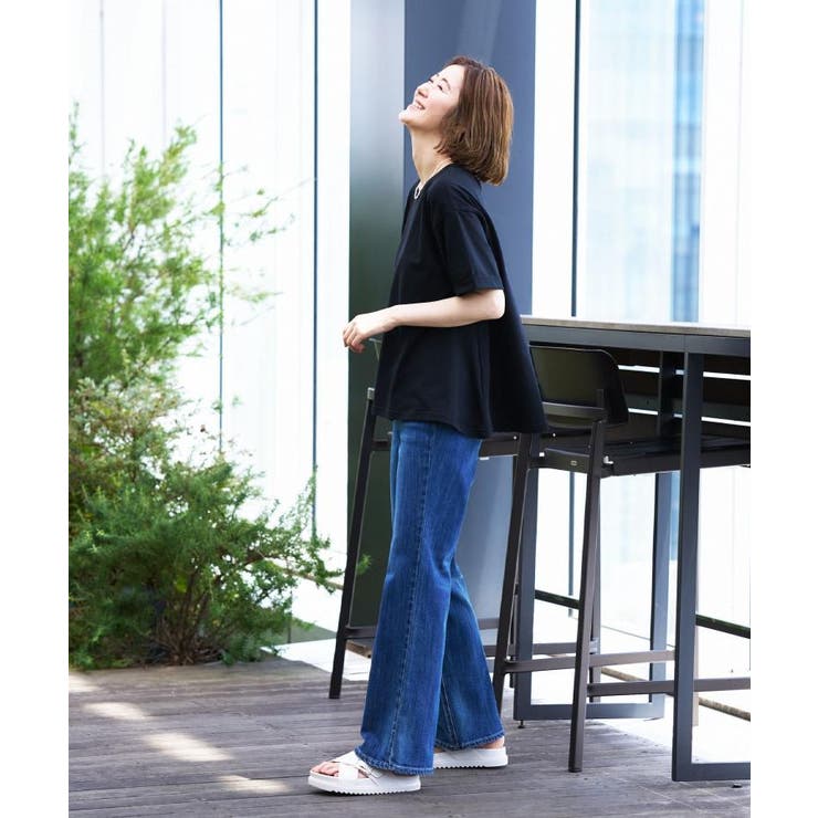 【遮熱／吸水速乾／接触冷感／UVカット】フレアシルエットTシャツ | grove | 詳細画像15 