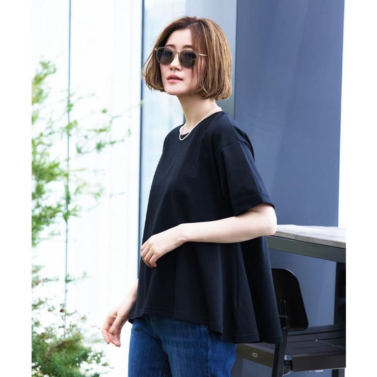【遮熱／吸水速乾／接触冷感／UVカット】フレアシルエットTシャツ | grove | 詳細画像11 