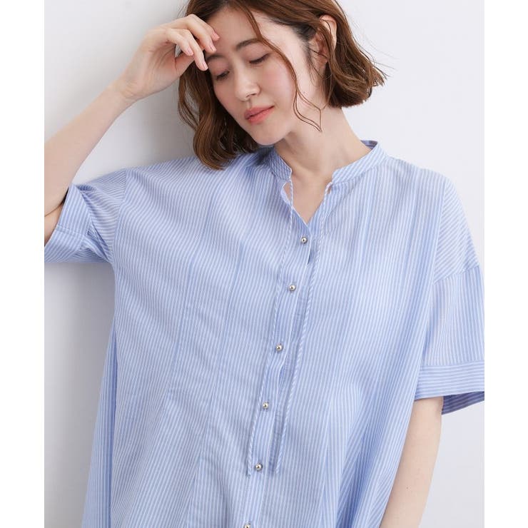 【洗濯機OK・ひんやり】さらっと軽やか、夏のフレアシャツ | grove | 詳細画像20 