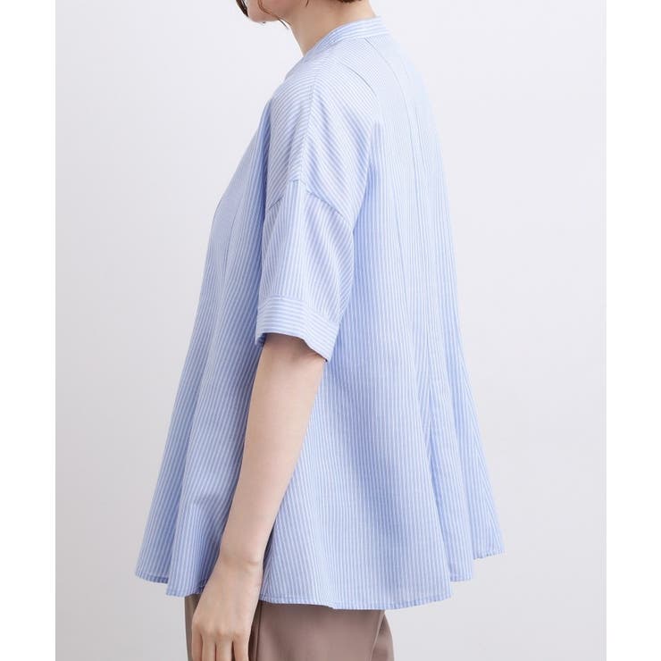 【洗濯機OK・ひんやり】さらっと軽やか、夏のフレアシャツ | grove | 詳細画像25 