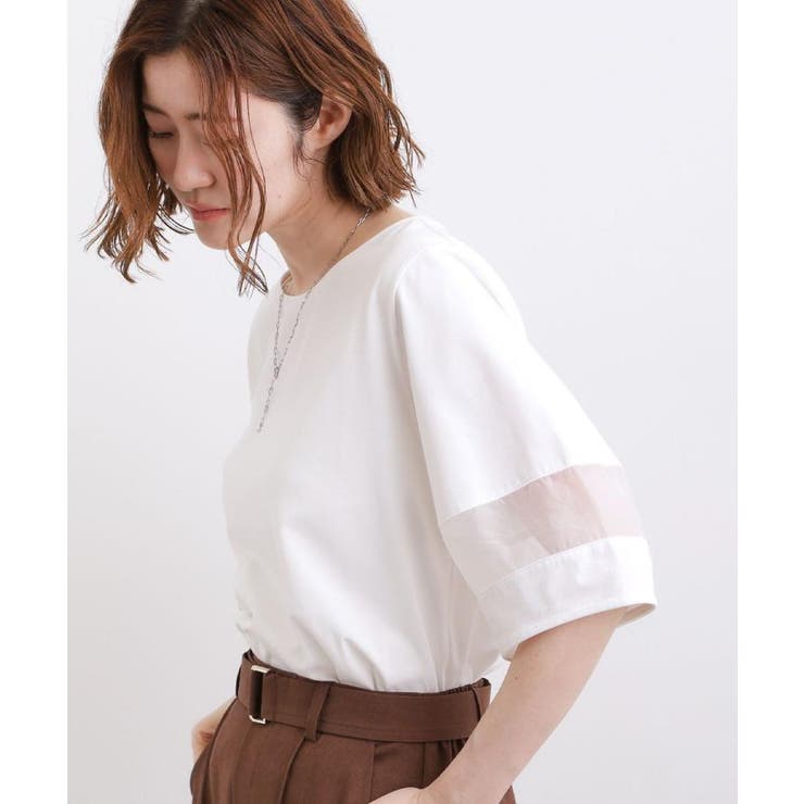 【吸水速乾・UVカット・接触冷感】シアードッキングランタンスリーブTシャツ | grove | 詳細画像2 