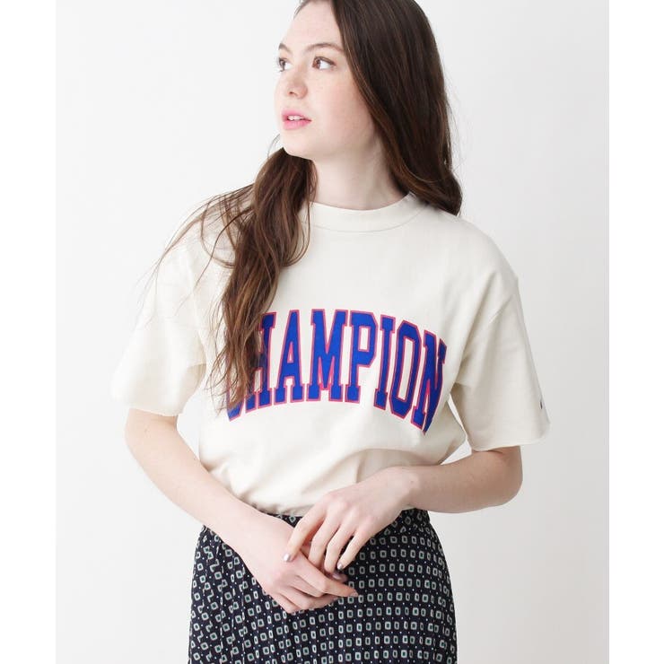 オフホワイト(003) | 【Champion】BIGロゴTシャツ | grove