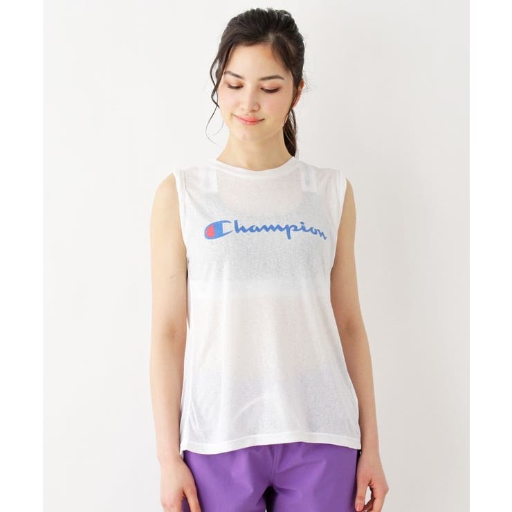 【WEB限定】Champion ノースリーブＴシャツ | grove | 詳細画像1 