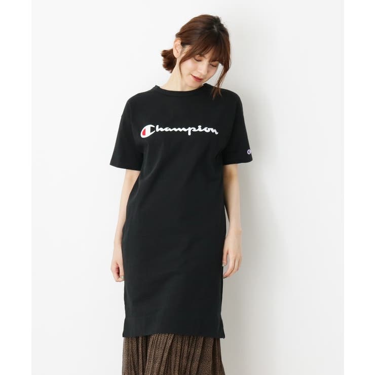Champion ロゴｔシャツワンピース 品番 Wrdw Grove グローブ のレディースファッション通販 Shoplist ショップリスト