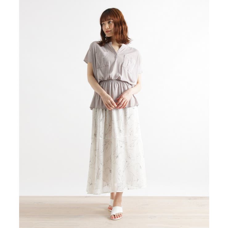 ナチュラル(050) | 【LLあり】ミリタリープルオーバー＋スカートSET | grove