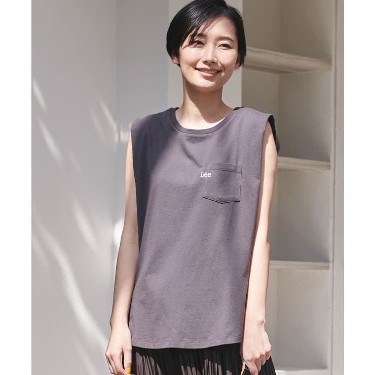 ディープグレー(015) | Lee(R) フレンチスリーブTシャツ | grove