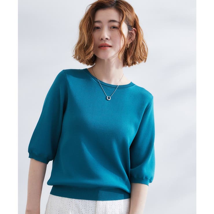 ひんやり多機能・やわらかドライタッチ五分袖プルオーバー | grove | 詳細画像50 