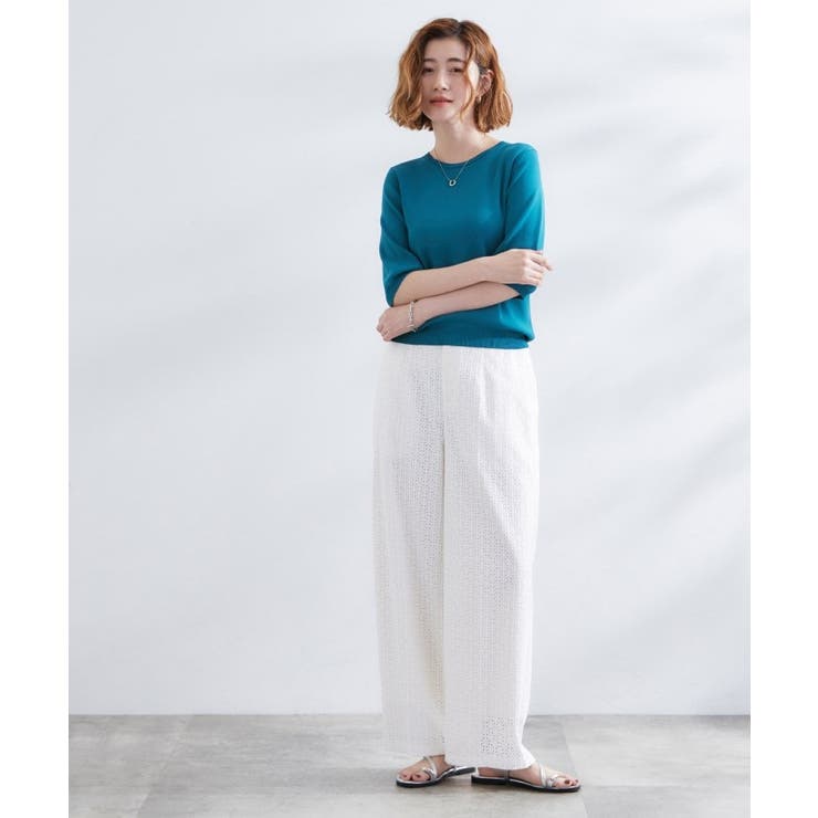 ひんやり多機能・やわらかドライタッチ五分袖プルオーバー | grove | 詳細画像51 